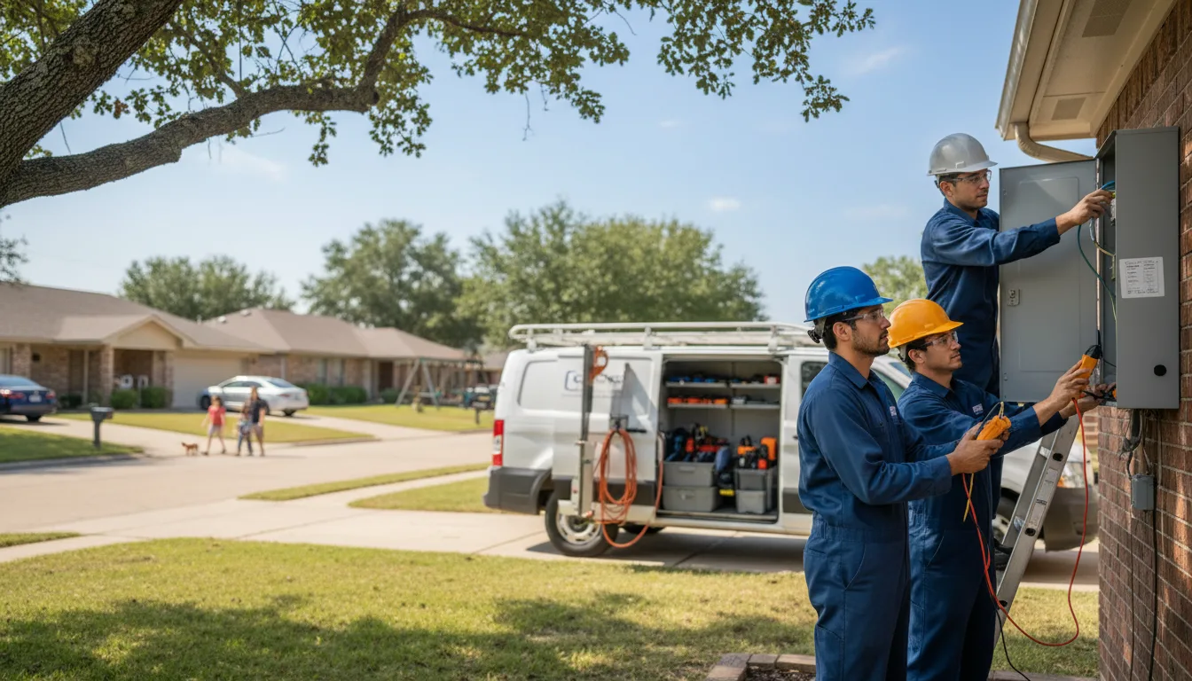 Certified electrician providing emergency electrical services in Denmark, IA